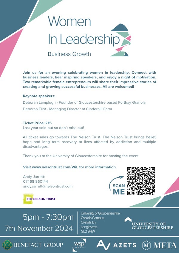 Women In Leadership Business Growth event for The Nelson Trust is back!